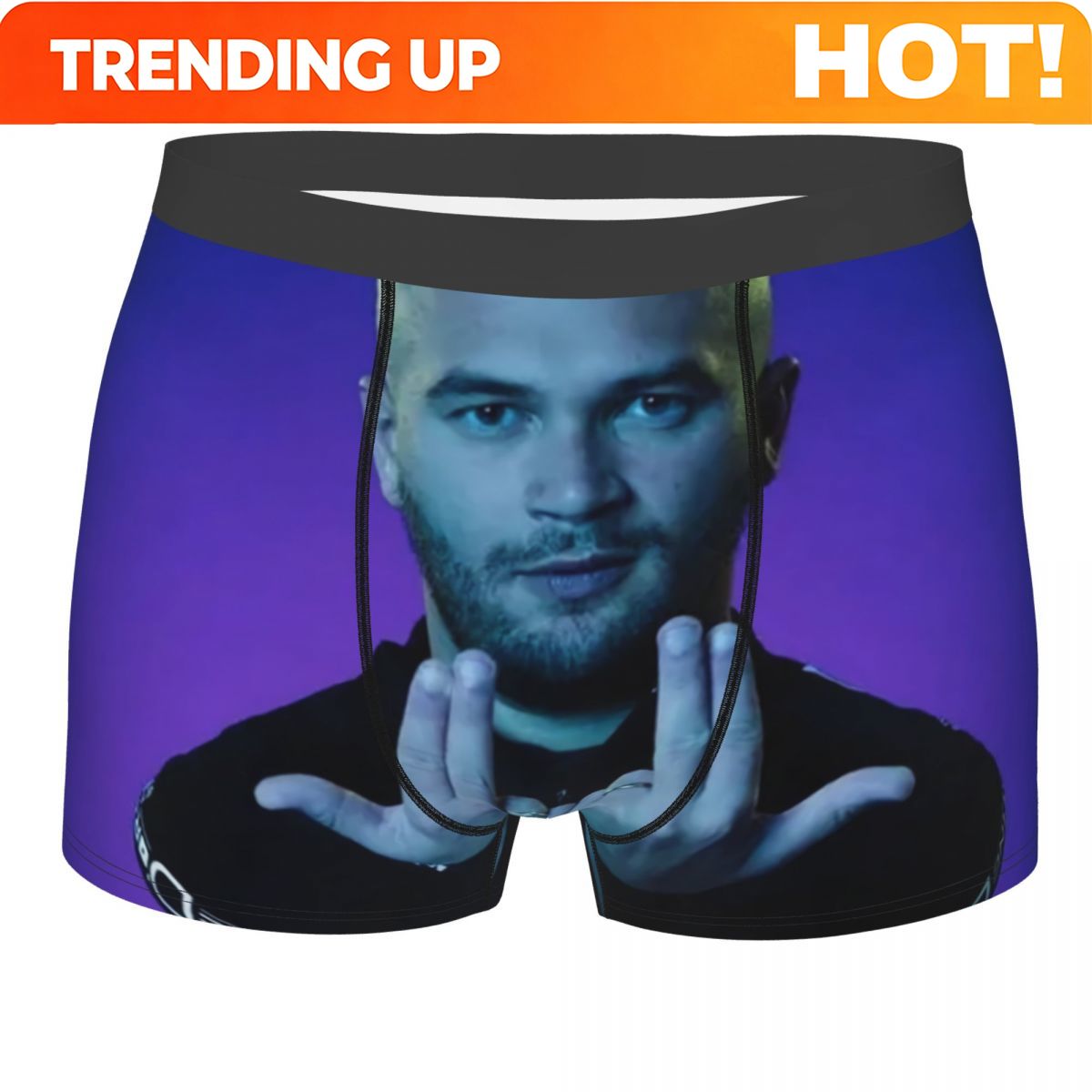 Boyshort Underwear - กางเกงบ็อกเซอร์แบบกำหนดเองของนักร้องแร็ปชาวฝรั่งเศส Jul กางเกงในชาย กางเกงในระบายอากาศได้ดี