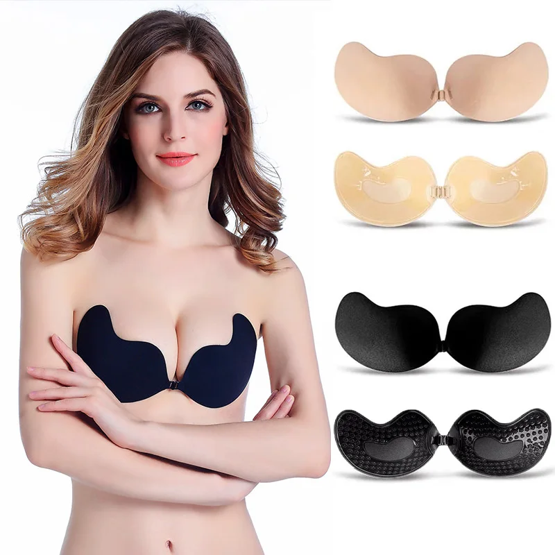 Strapless Bra Backless - บราผู้หญิงเซ็กซี่ บราดันทรงแบบซิลิโคนไร้รอยต่อ ติดแน่น ไม่ต้องผูกสาย ไม่มีสายรัดด้านหลัง