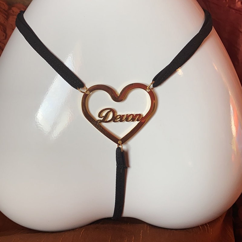 Thong Bikini Women - เซ็กซี่เอว Body Chain ที่กำหนดเองหัวใจจี้เครื่องประดับสแตนเลสสร้อยคอสำหรับผู้หญิงส่วนบุคคลโซ่ทองบิกินี่