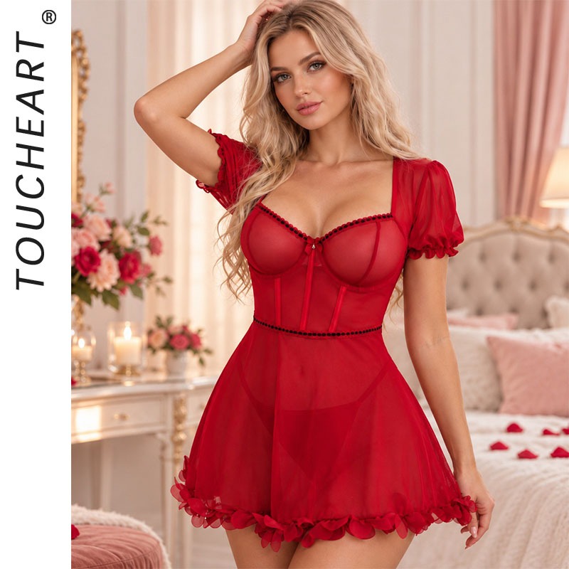 ชุดนอนผู้หญิง Toucheart ชุดชั้ - Babydoll Chemise Night บทวิจารณ์และราคา
