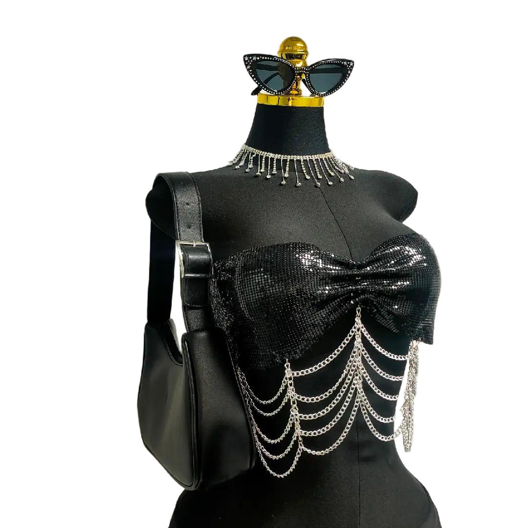เสื้อสายเดี่ยวปักเลื่อมเมทัลลิ - Strapless Bra Backless บทวิจารณ์และราคา