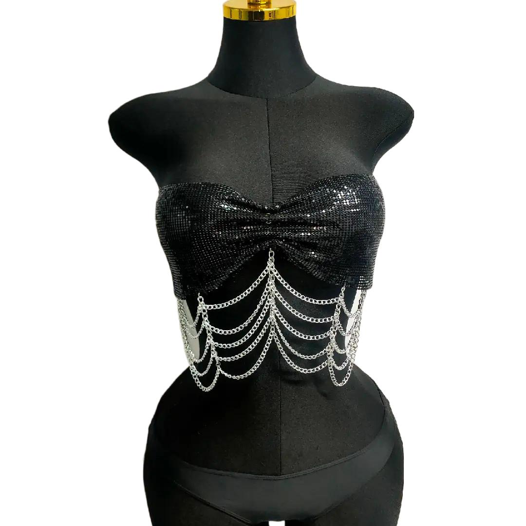 เสื้อสายเดี่ยวปักเลื่อมเมทัลลิ - Strapless Bra Backless บทวิจารณ์และราคา